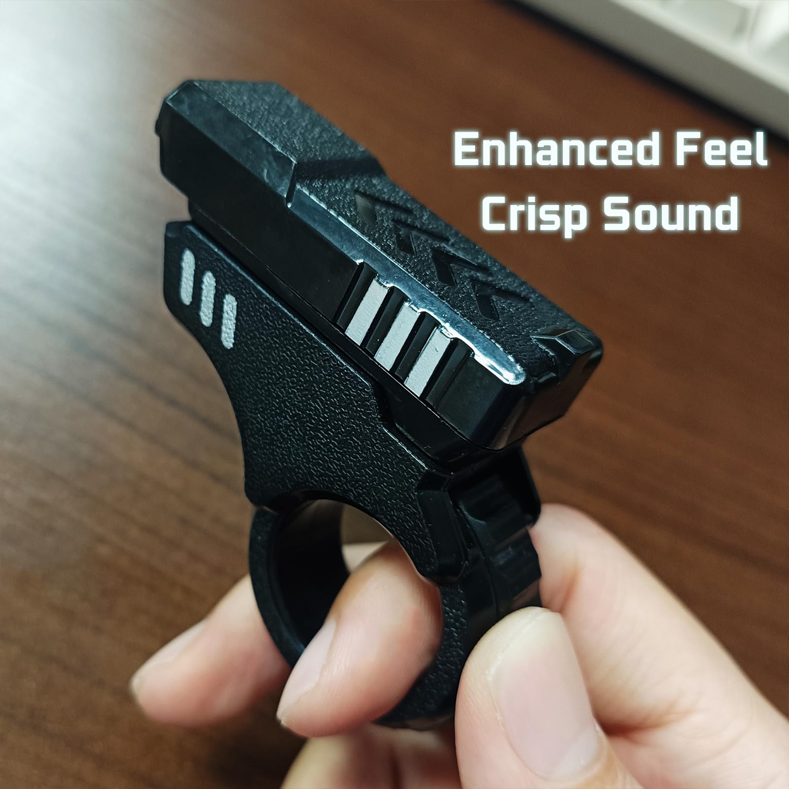 Ography Fidget Toy Gun (Black Sliver)