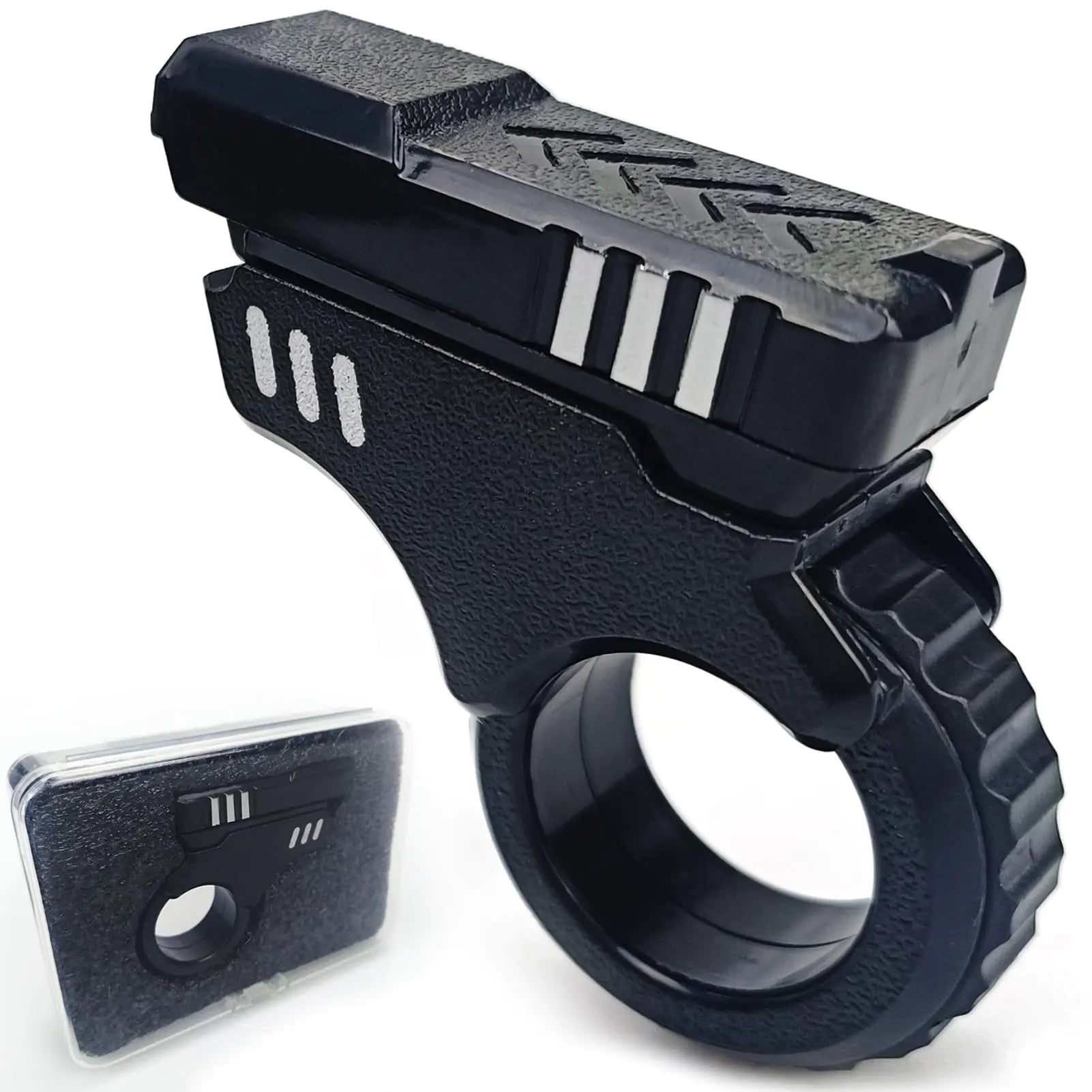 Ography Fidget Toy Gun (Black Sliver)